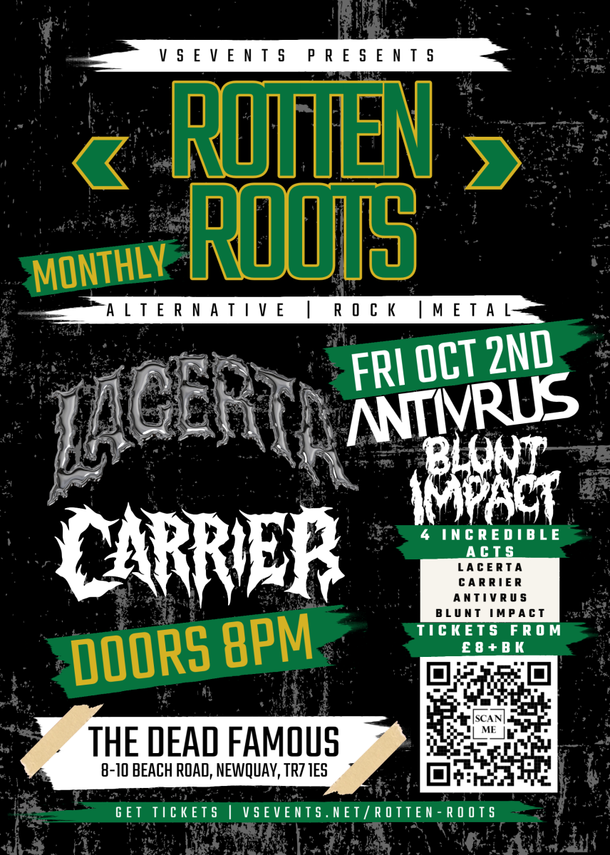 ROTTEN ROOTS FRIDAYS LACERTA – OCTOBER 2ND ticket artwork